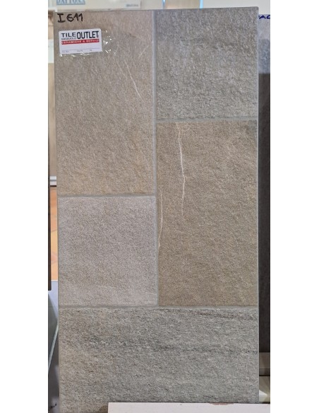 Pavimento 30,8X61,5 QUARZITE SILVER GRIP MQ 1,32